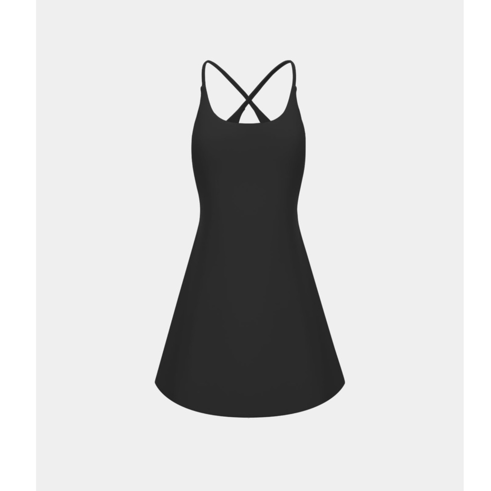 Halara Softlyzero Plush Backless Active Dress-Easy Peezy Edition Black - Picture 2 of 10